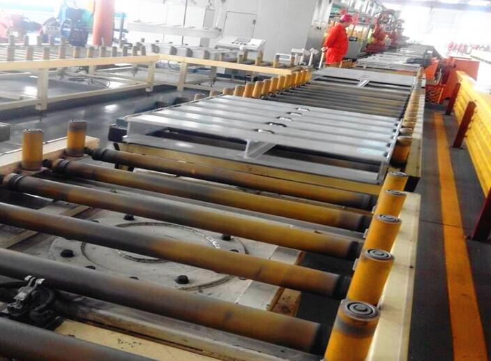 Automatic aluminum pallet production line